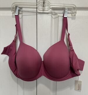 NWT BARE NECESSITIES Favorite Tshirt Bra, Molded Seamless Underwire Beige 38DD